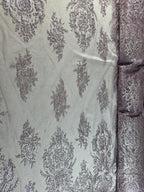 Tul Bordado Con Diseño En Acabado Glitter Color Morado- HH169 — Palacio Glamour