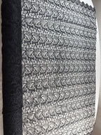 Tul Bordado Diseño Floral Con Ramajes Color Negro -HH175 — Palacio Glamour