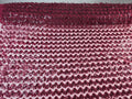 Tul Bordado Con Textura De Flequillos en Lentejuela Color Vino -HH209 — Palacio Glamour