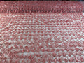 Tul Bordado Con Textura De Flequillos en Lentejuela Color Palo de Rosa -HH209 — Palacio Glamour