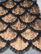 Tul bordado color cobre A610 — Palacio Glamour