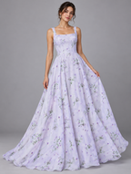 Tul bordado color Lila H183 — Palacio Glamour