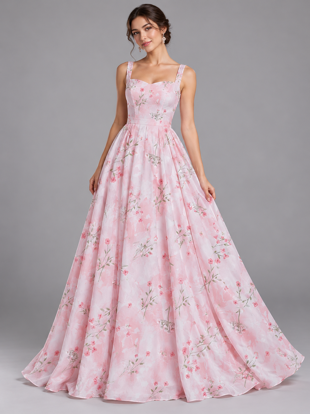 Tul bordado color rosa H183 — Palacio Glamour