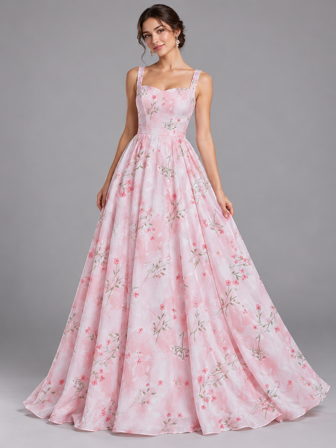 Tul bordado color rosa H183 — Palacio Glamour