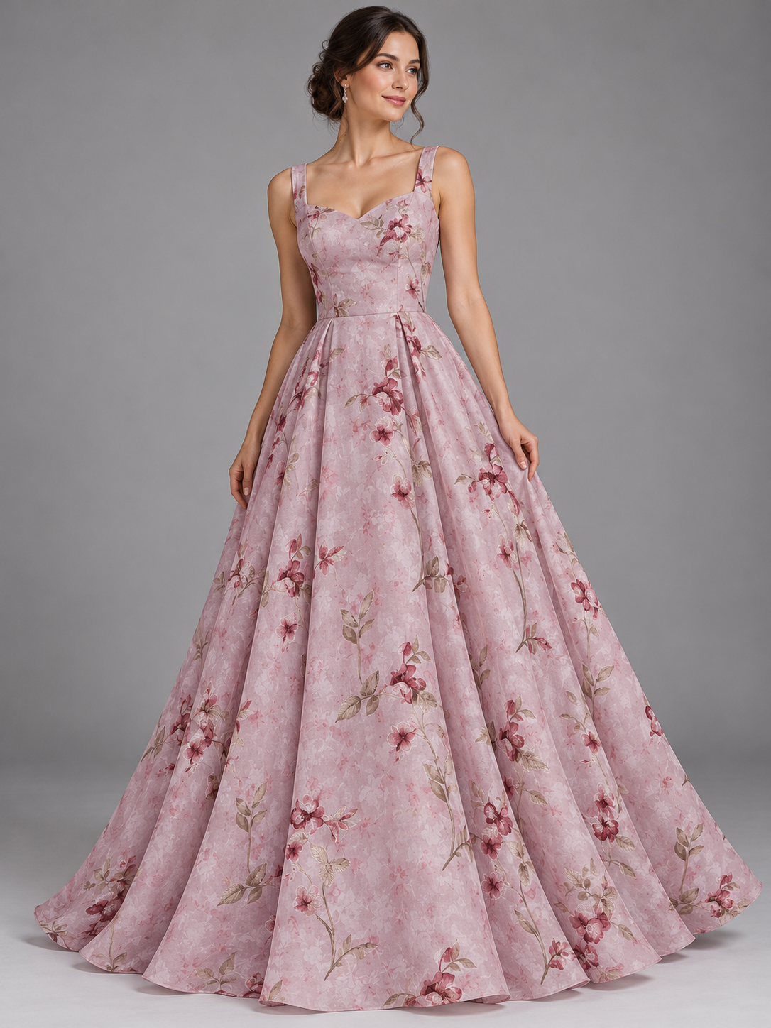 Tul bordado color rosa H187 — Palacio Glamour