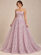Tul bordado color palo de rosa A830 — Palacio Glamour