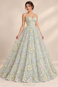 Tul bordado color verde H032 — Palacio Glamour