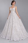 Tul bordado color blanco H156 — Palacio Glamour