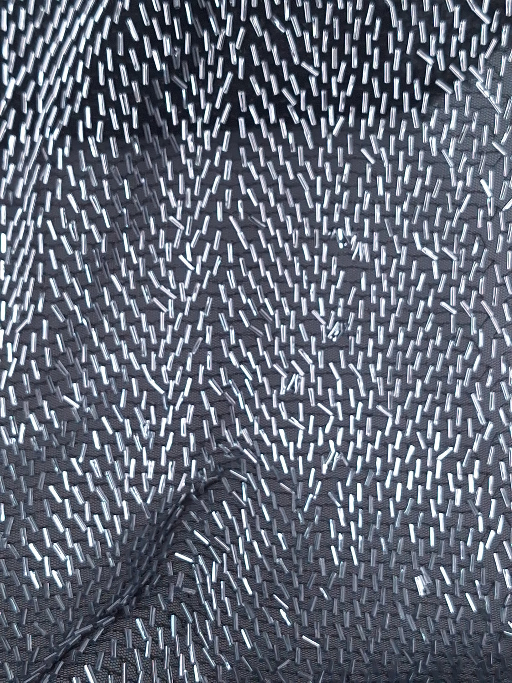 Tul bordado color plata H034 — Palacio Glamour
