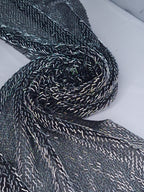 Tul bordado color plata H034 — Palacio Glamour