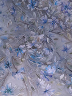 Tul bordado color azul H089 — Palacio Glamour