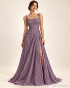 Tela con textura HH233 malva por metro — Palacio Glamour