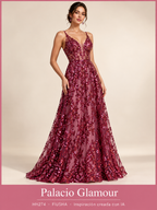 Tul Bordado HH274 por metro FIUSHA · Vestido de inspiración creado con IA