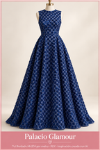 Tul Bordado HH274 por metro REY · Vestido de inspiración creado con IA