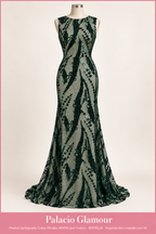 Fiesta Lentejuela Color Ondas HH199 por metro BOTELLA · Vestido de inspiración creado con IA
