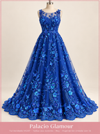 Tul bordado hh237 · Todos sus colores Rey · Vestido de inspiración creado con IA