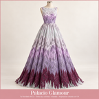 Tul bordado A722 · Todos sus colores morado · Vestido de inspiración creado con IA