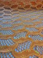 FR890 NARANJA · Fotografía real de la tela · Palacio Glamour