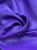 HH009 MORADO PLUMBAGO · Fotografía real de tela doble vista, cara A · Palacio Glamour