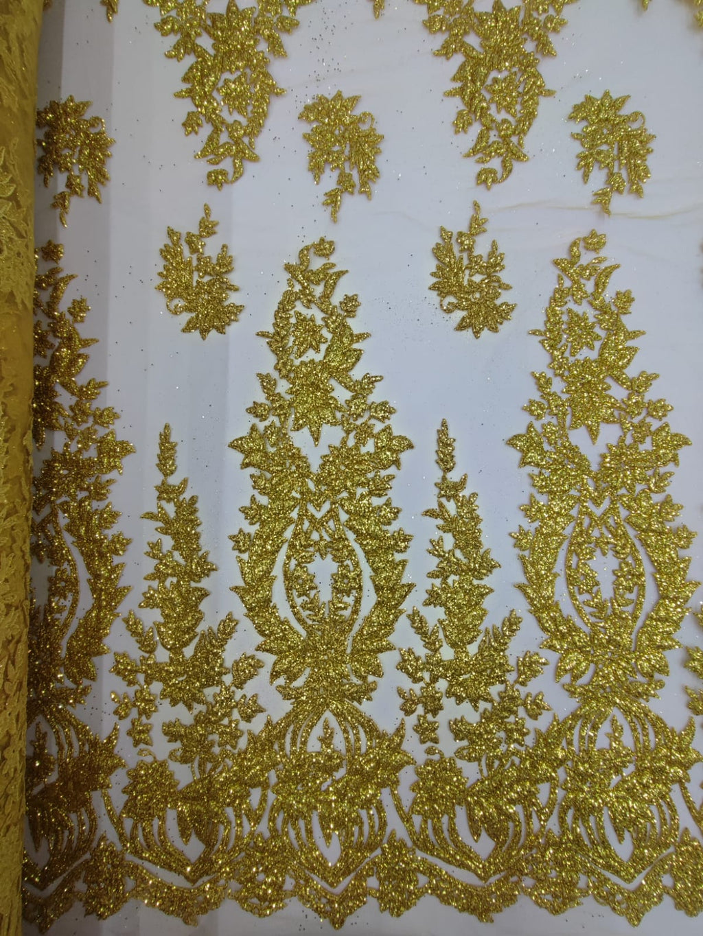 HH277 AMARILLO · Fotografía real de la tela · Palacio Glamour