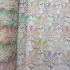 Tul Bordado Floral Con Perlas, Chaquira Y Canutillo Color Verde Oro- HH028 — Palacio Glamour