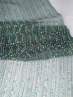 Tul bordado color botella H122 — Palacio Glamour