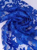 Tul bordado color azul rey H088 — Palacio Glamour