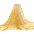Tul bordado color amarillo A241 — Palacio Glamour