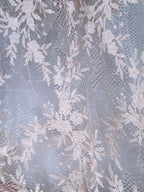 Tul bordado color nude A868 — Palacio Glamour