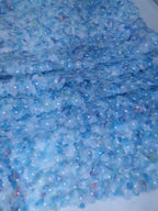 Tul bordado color azul H223 — Palacio Glamour
