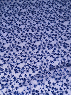 Tul bordado color azul marino H082 — Palacio Glamour