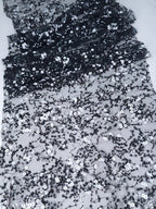 Tul bordado color Negro A665 — Palacio Glamour