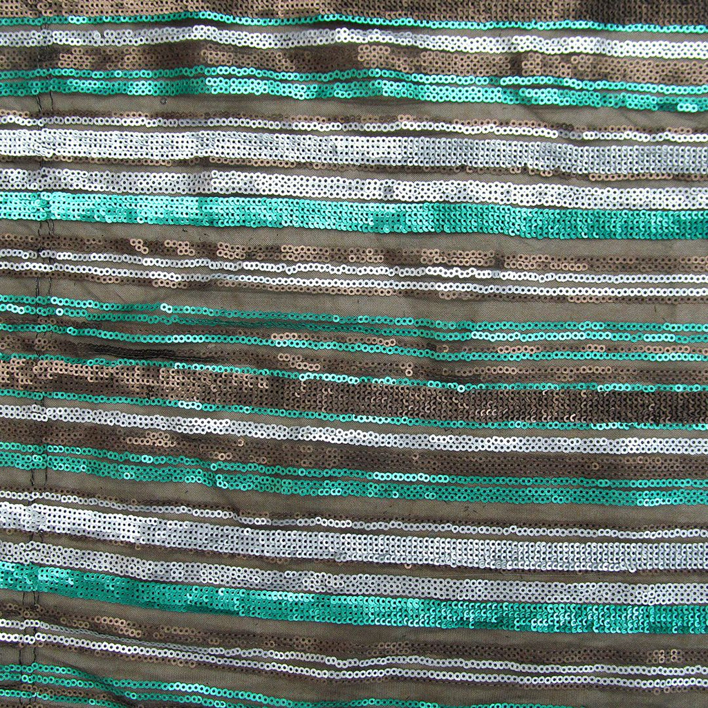 Tul bordado color verde A666 — Palacio Glamour