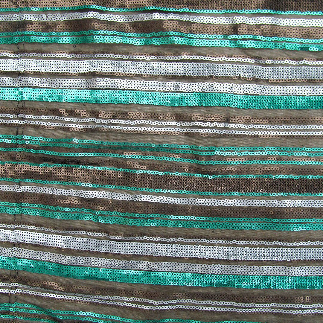 Tul bordado color verde A666 — Palacio Glamour