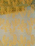 Tul bordado color amarillo A164 — Palacio Glamour