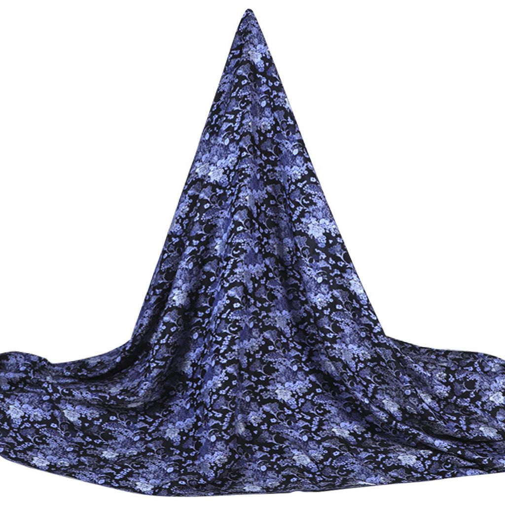 Tul bordado color azul A798 — Palacio Glamour