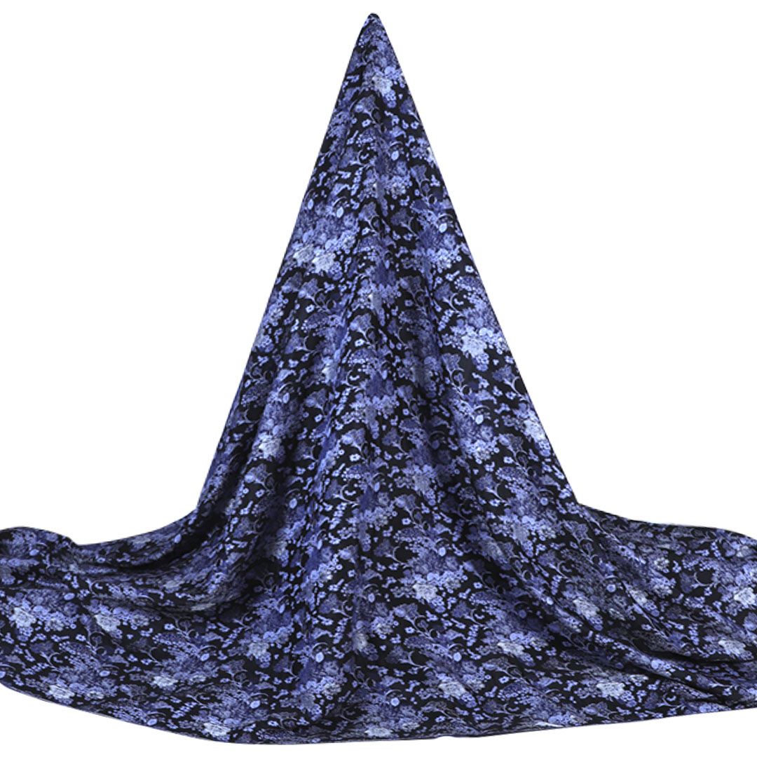 Tul bordado color azul A798 — Palacio Glamour