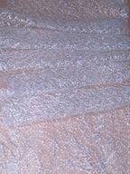 Tul bordado color blanco A845 — Palacio Glamour