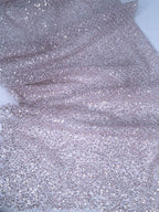 Tul bordado color palo de rosa A830 — Palacio Glamour