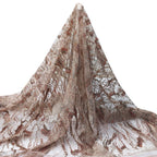 Tul bordado color nude A860 — Palacio Glamour