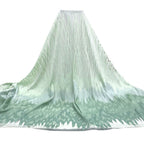 Tul bordado color verde A722 — Palacio Glamour