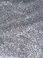 Tul bordado color plata FR979 — Palacio Glamour