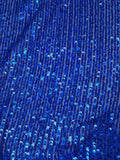 Tul bordado color azul rey A913 — Palacio Glamour