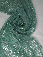 Tul bordado color cemento H093 — Palacio Glamour