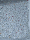 Tul bordado color gris H171 — Palacio Glamour