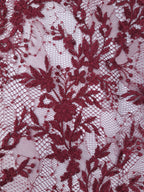 Tul bordado color vino A795 — Palacio Glamour