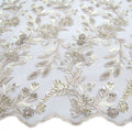 Tul bordado color beige A799 — Palacio Glamour