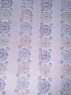 Tul bordado color azul H029 — Palacio Glamour