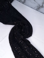 Tul bordado color negro A978 — Palacio Glamour