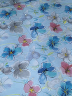 Tul bordado color azul H225 — Palacio Glamour